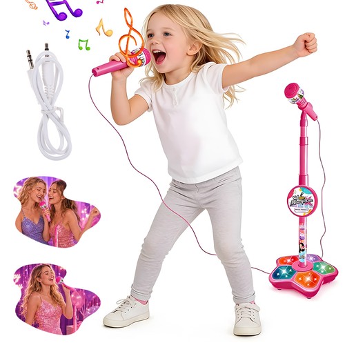 Kids karaoke microphone stand - microphone,
