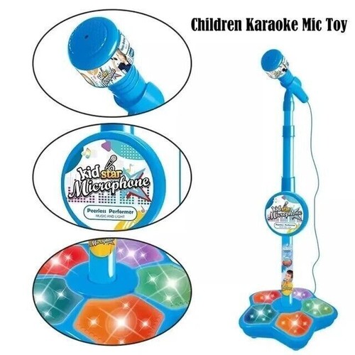 Toy microphone with stand - with,