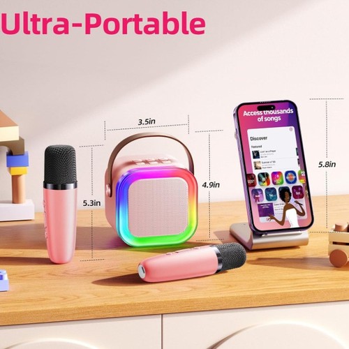 Led kids karaoke machine - kids,