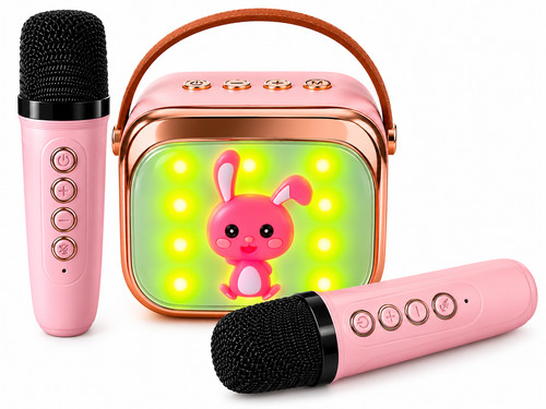 Kids mini pink karaoke machine - kids,
